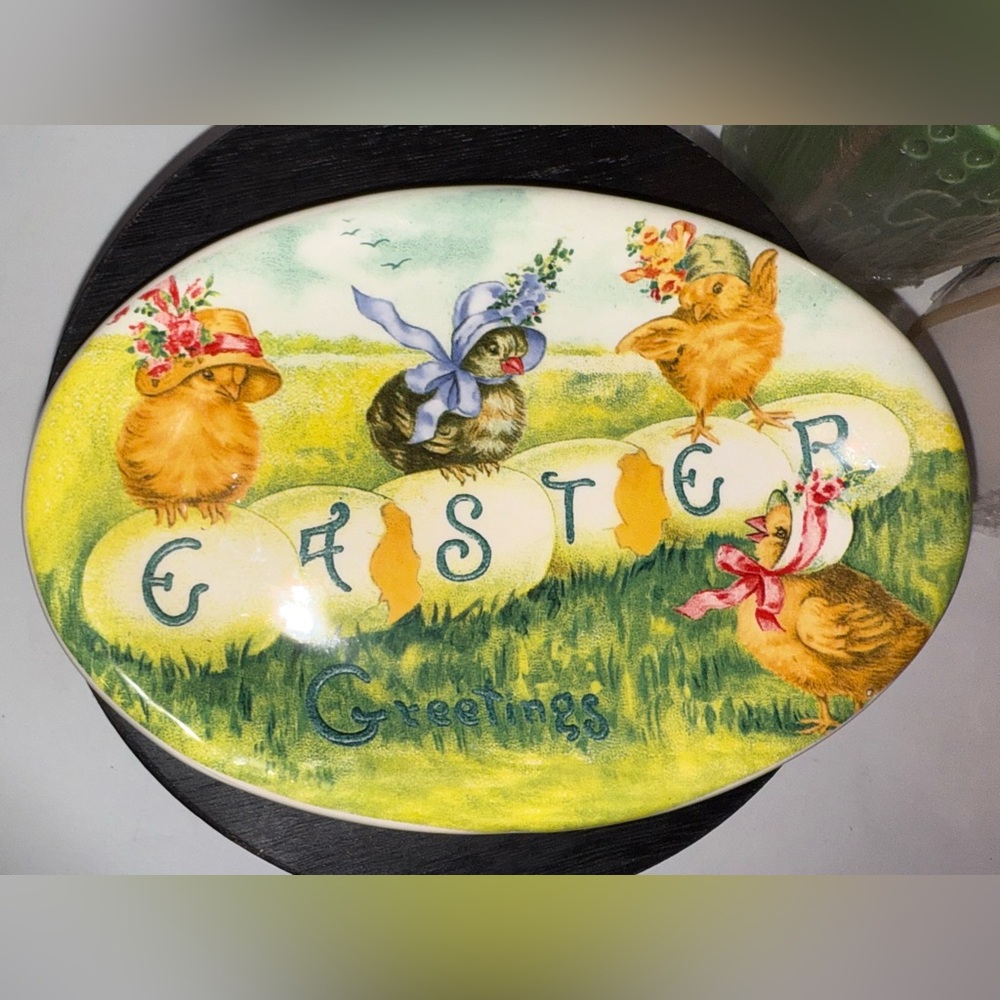 Rae Dunn EASTER Greetings Oval Plate